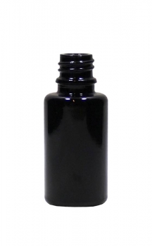 Violettglasflasche 20ml, Mündung DIN18  Lieferung ohne Verschluss, bei Bedarf bitte separat bestellen!